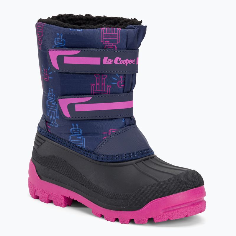 Dětské sněhule Lee Cooper LCJ-23-44-2007 navy/fuchsia
