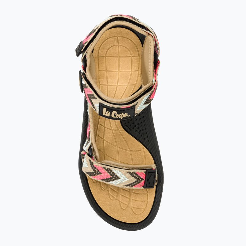 Lee Cooper dámské sandály LCW-24-34-2612 béžová / červená 5