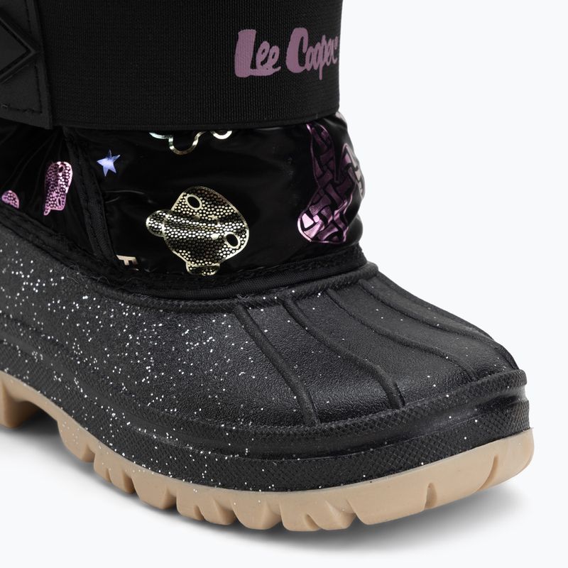 Dětské sněhule Lee Cooper LCJ-25-10-3787K black/fushia 7