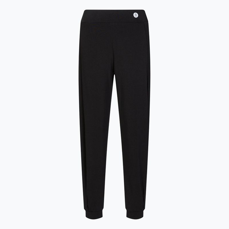 Dámské kalhoty na jógu Moonholi Crescent Open Sweatpants Sky černé 221