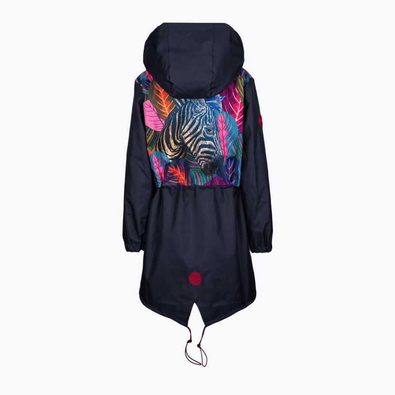 Dámská nepromokavá bunda Waikane Vibe Blue Zebra tmavě modrá 2