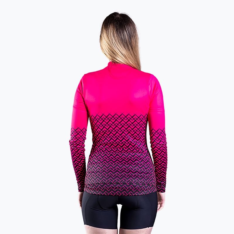 Dámská cyklistická mikina Quest Limone magenta 2
