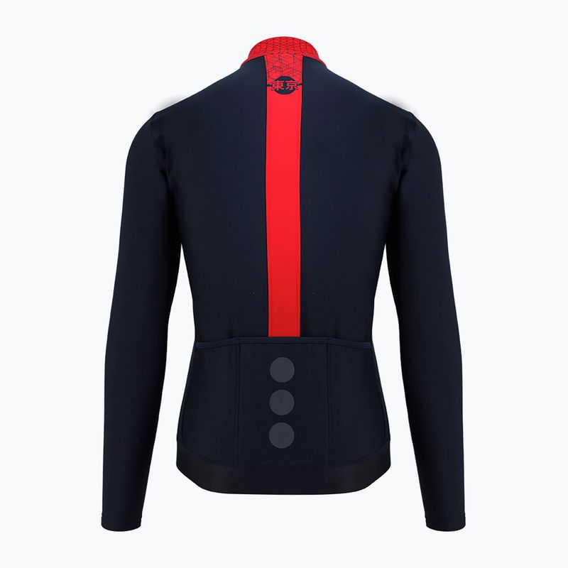 Quest Tokyo červeno-černá pánská cyklistická mikina S21/BLUZA-TOKYO-RED-MAN 2