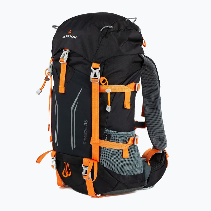 Turistický batoh BERGSON Tunnebo 35 l black/orange 2