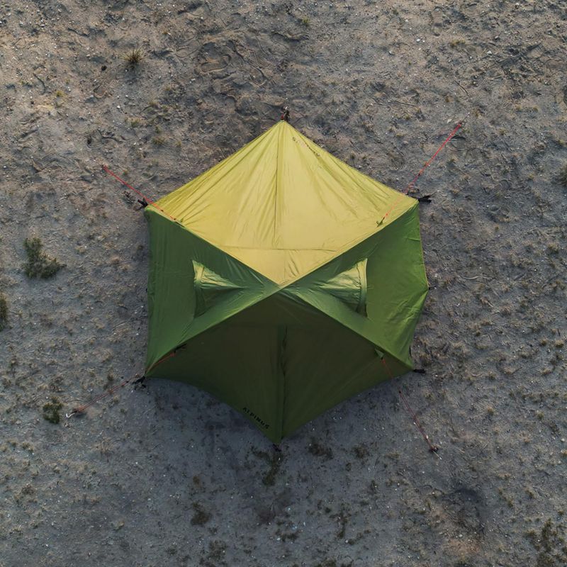 Trekingový stan pro 2 osoby Alpinus Velebit 2 ALU green 16