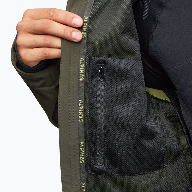 Pánská softshellová bunda Alpinus Roignais Tactical olivově zelená 5