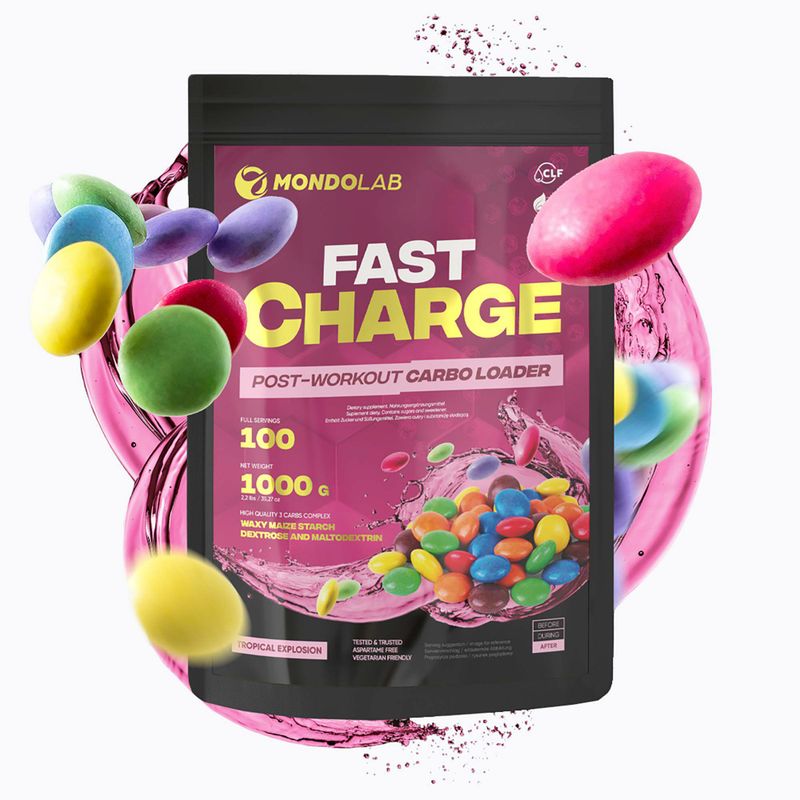 Carbo Fast Charge MONDOLAB sacharidy 1kg multivitamín MND010 3