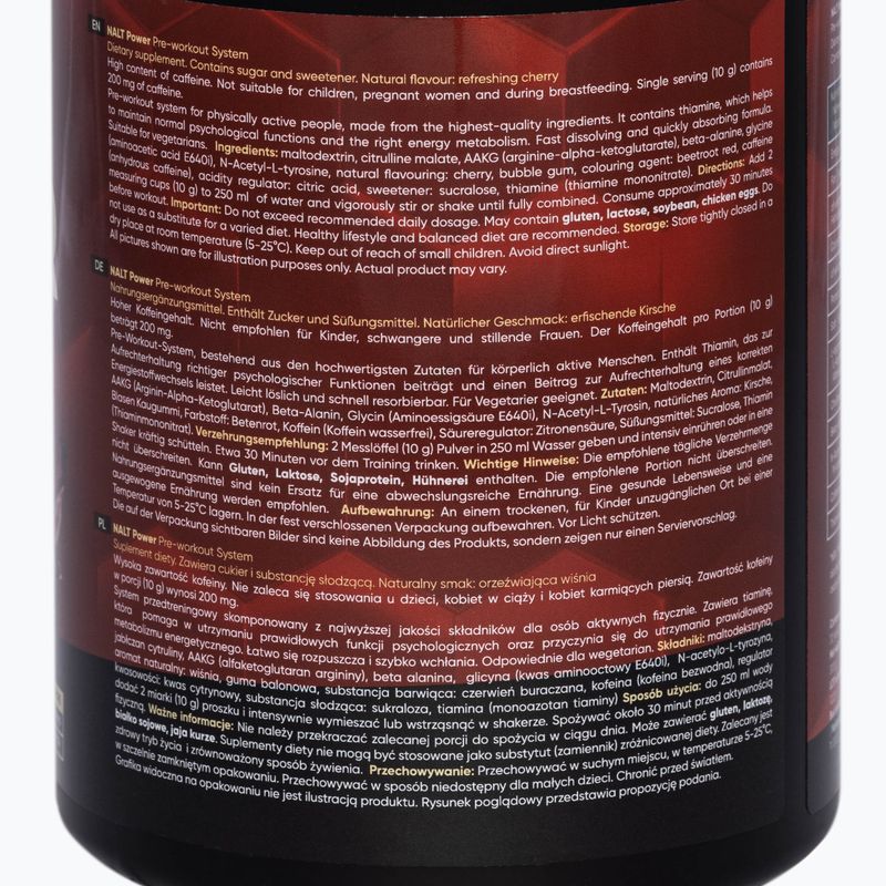 Předtréninkový přípravek MONDOLAB Nalt Power Cherry Up 300g višeň MND009 2