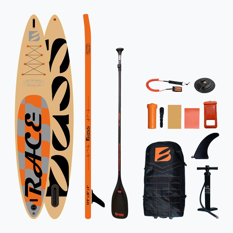 SUP prkno Bass Race 12'6" PRO + Extreme Pro M+ orange