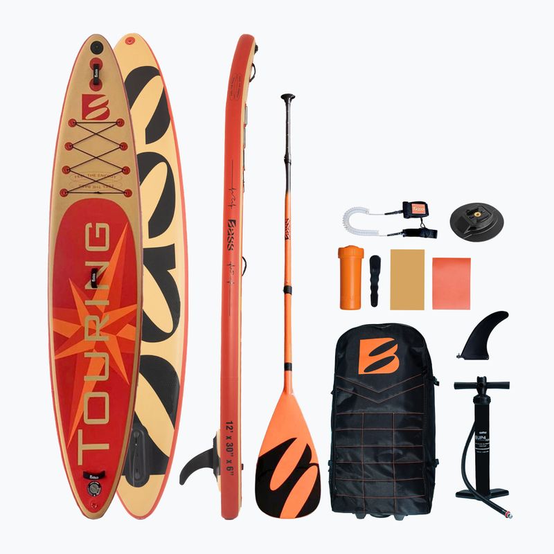 SUP Bass Touring 12' LUX + Trip červený