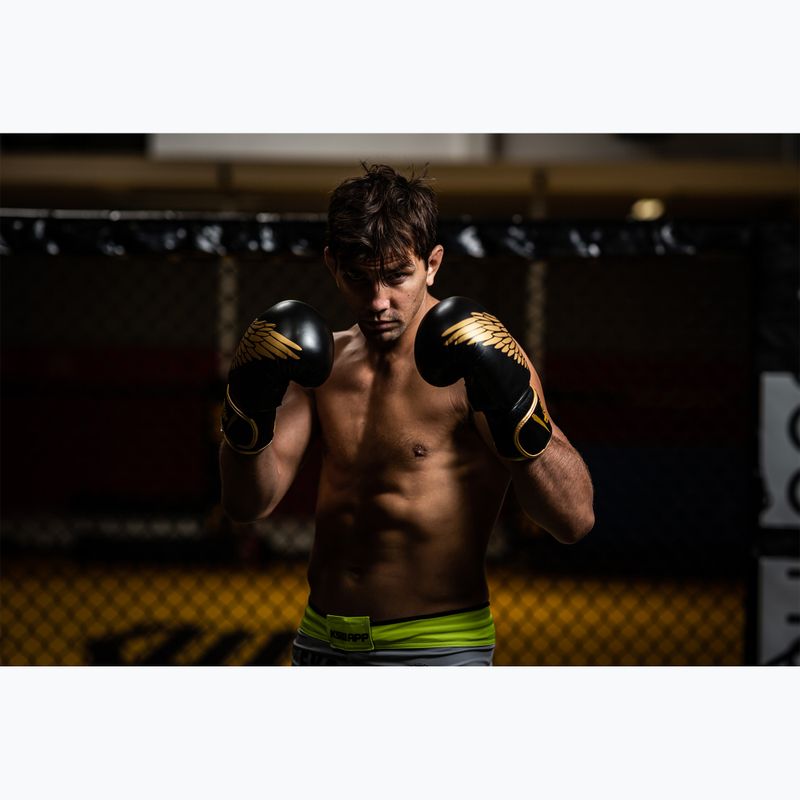 Boxerské rukavice Bushido HAWK Active Clima černá a zlatá B-2v17 12