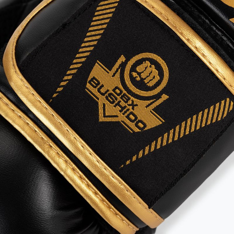 Boxerské rukavice Bushido HAWK Active Clima černá a zlatá B-2v17 5