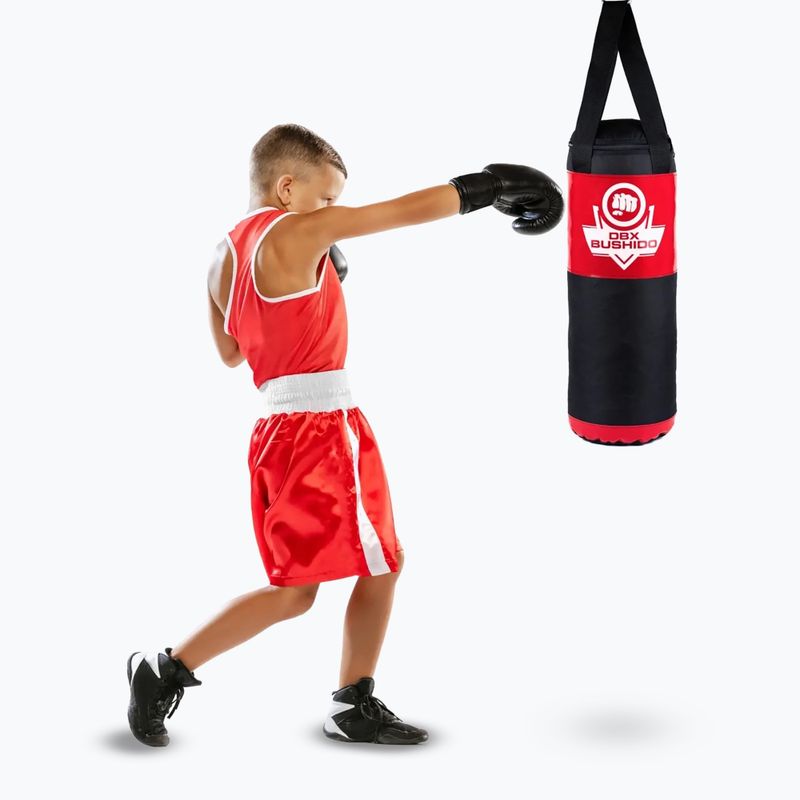 Dětský boxovací vak DBX BUSHIDO Kids 60 cm red 10