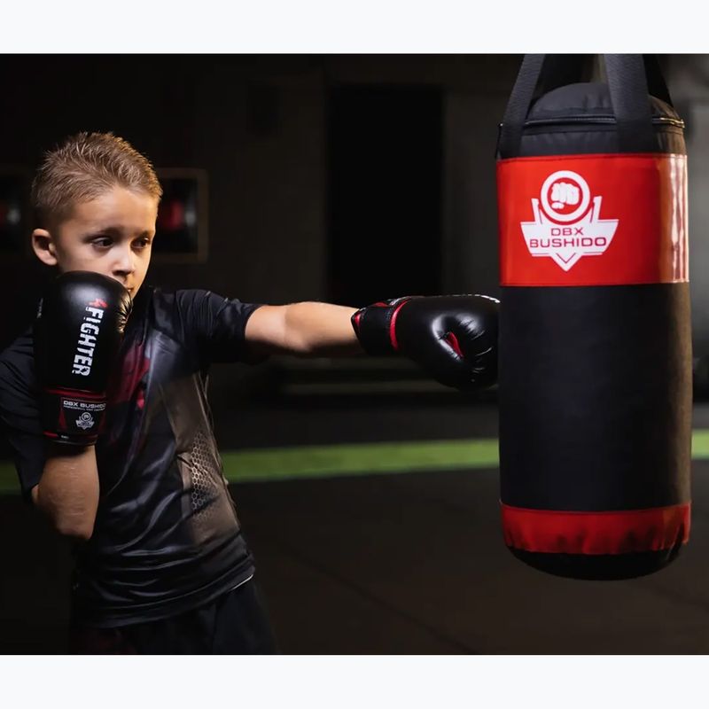 Dětský boxovací vak DBX BUSHIDO Kids 60 cm red 14