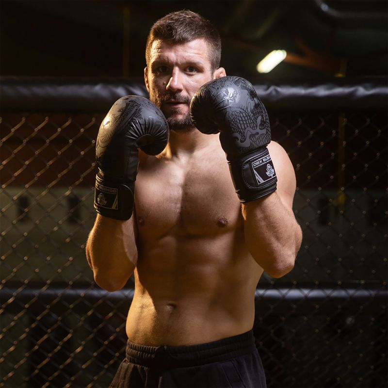 Rękawice bokserskie DBX BUSHIDO "Black Dragon" czarne B-2v18 14