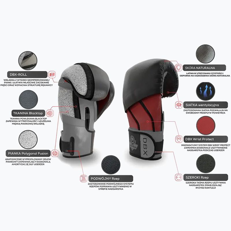 DBX BUSHIDO Hammer bílé boxerské rukavice B-2V19 12