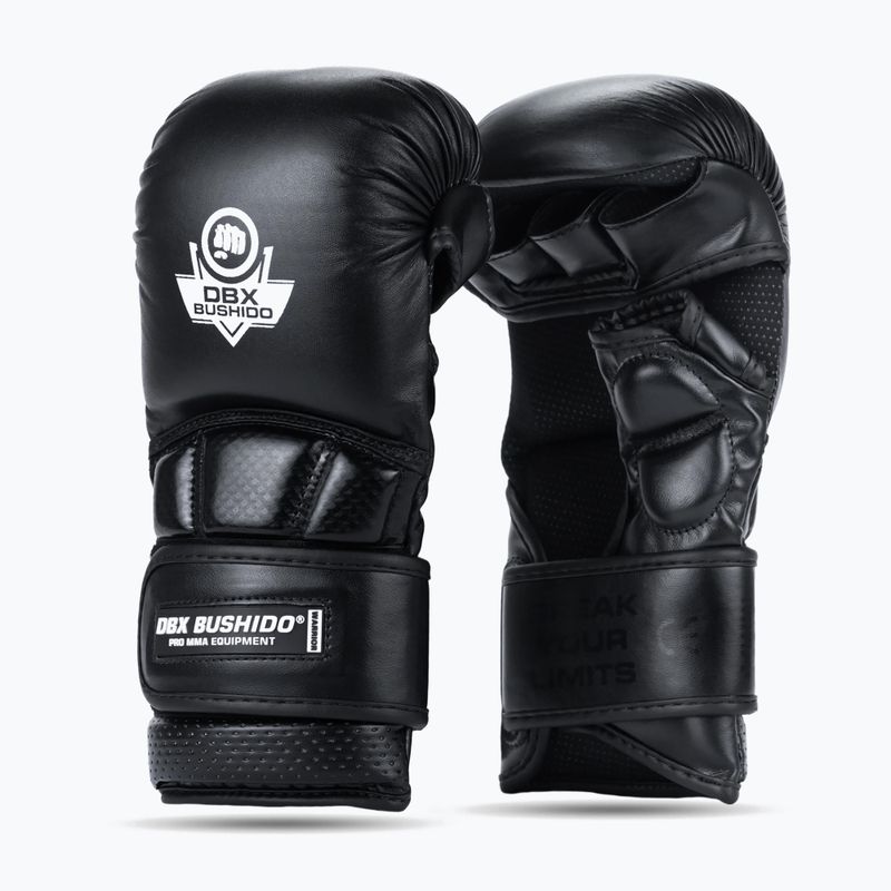 Grapplingové rukavice DBX BUSHIDO MMA Premium black/red 2