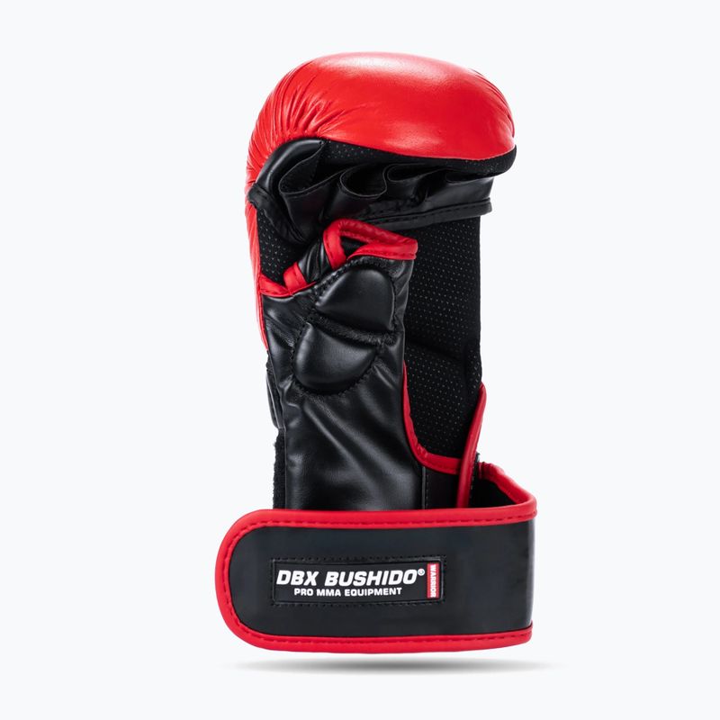 Grapplingové rukavice DBX BUSHIDO MMA Premium black/red 11