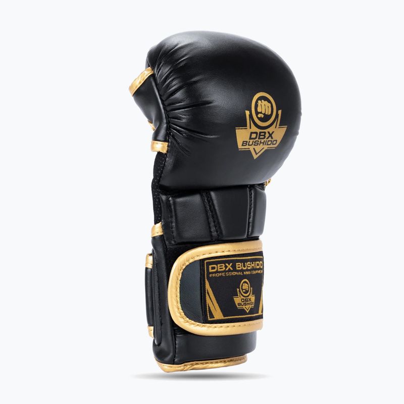 Grapplingové rukavice DBX BUSHIDO Master MMA black/gold 5