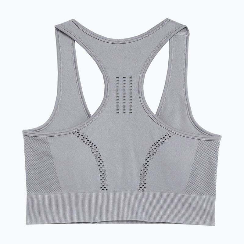 Fitness podprsenka 4F šedá 4FSS23USBAF037-24S 2