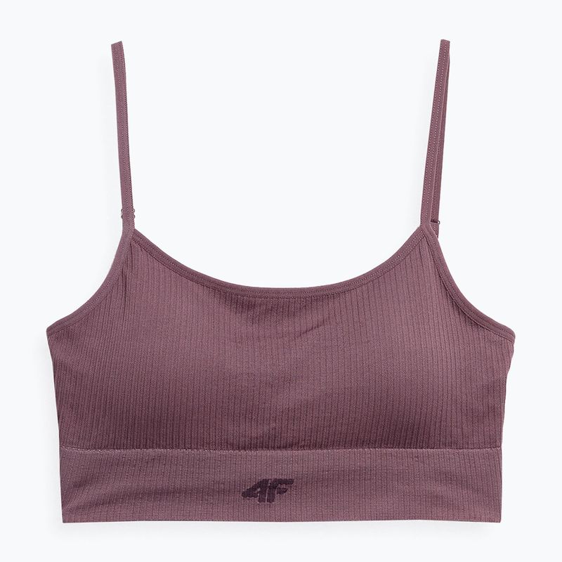 Dámská fitness podprsenka 4F vínová 4FSS23USBAF031-60S