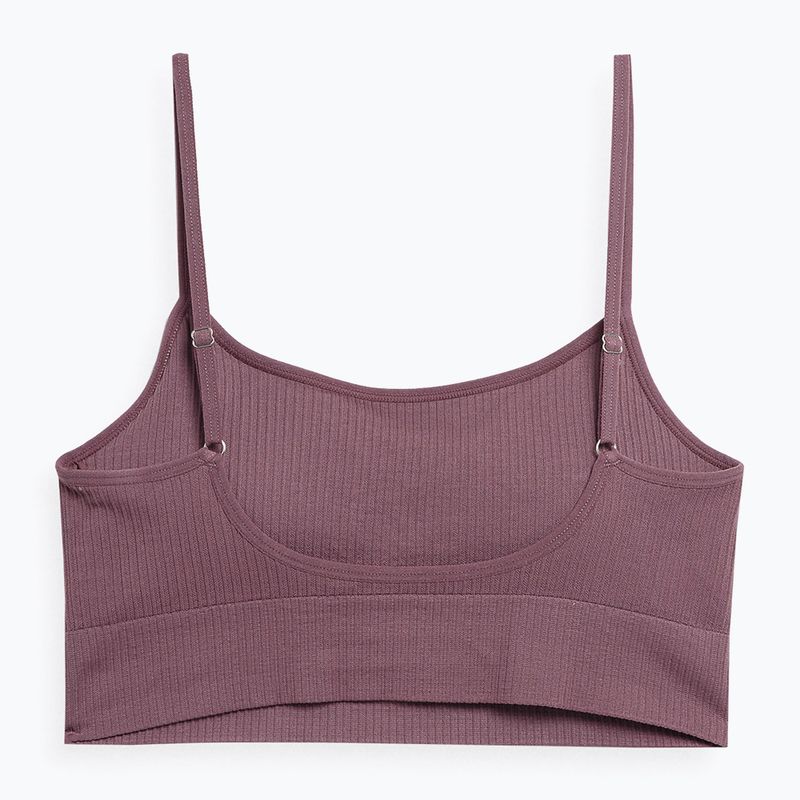 Dámská fitness podprsenka 4F vínová 4FSS23USBAF031-60S 2