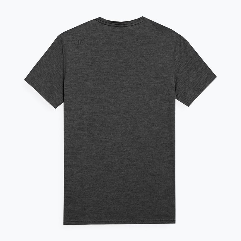 Pánské tréninkové tričko 4F černé 4FSS23TFTSM260-20M 2