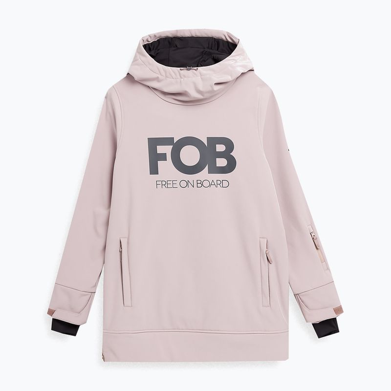 Dámská snowboardová bunda 4F F161 světle hnědá
