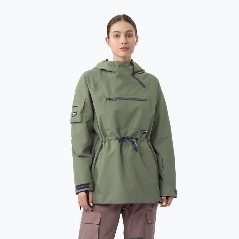 Dámská snowboardová bunda 4F F329 khaki
