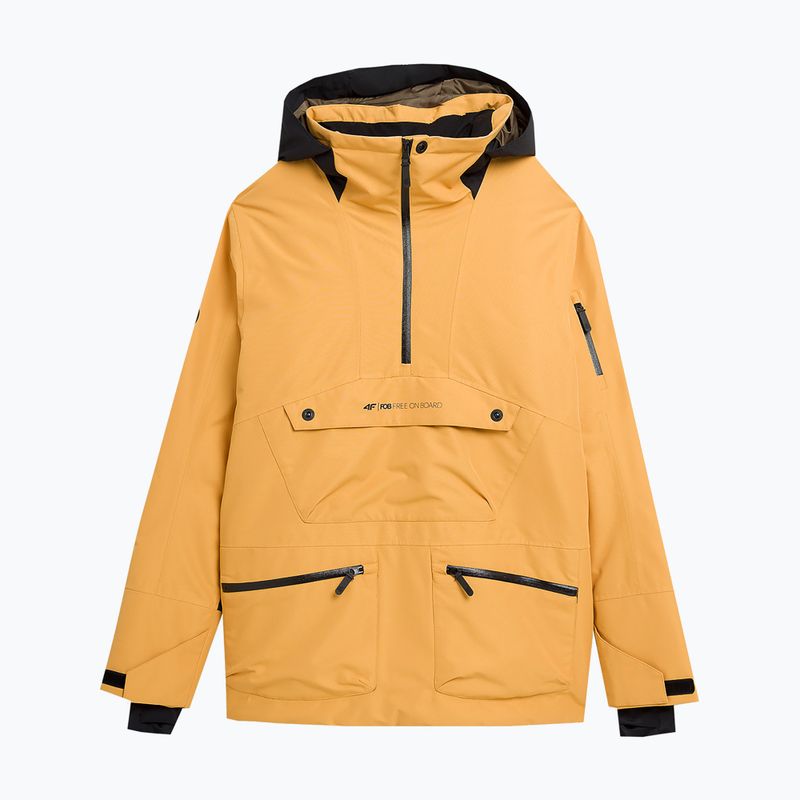Pánská snowboardová bunda 4F M290 oranžová 3