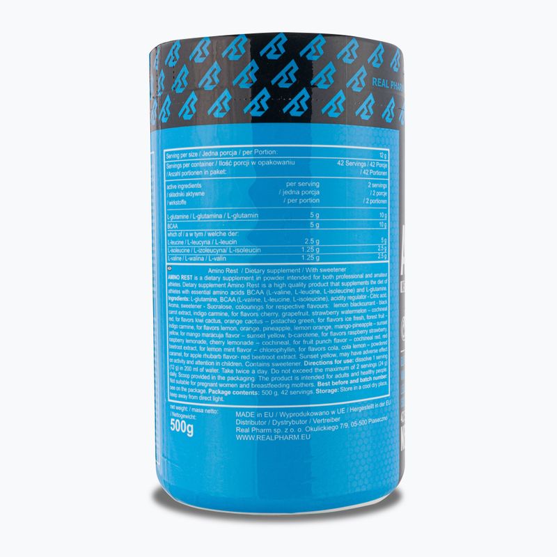 Amino Rest Real Pharm aminokyseliny 500g pomeranč 666572 2