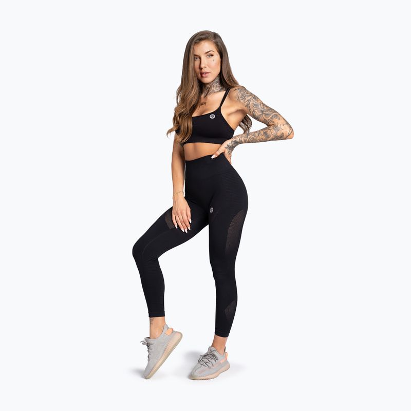 Tréninková podprsenka Gym Glamour bezešvá black 2