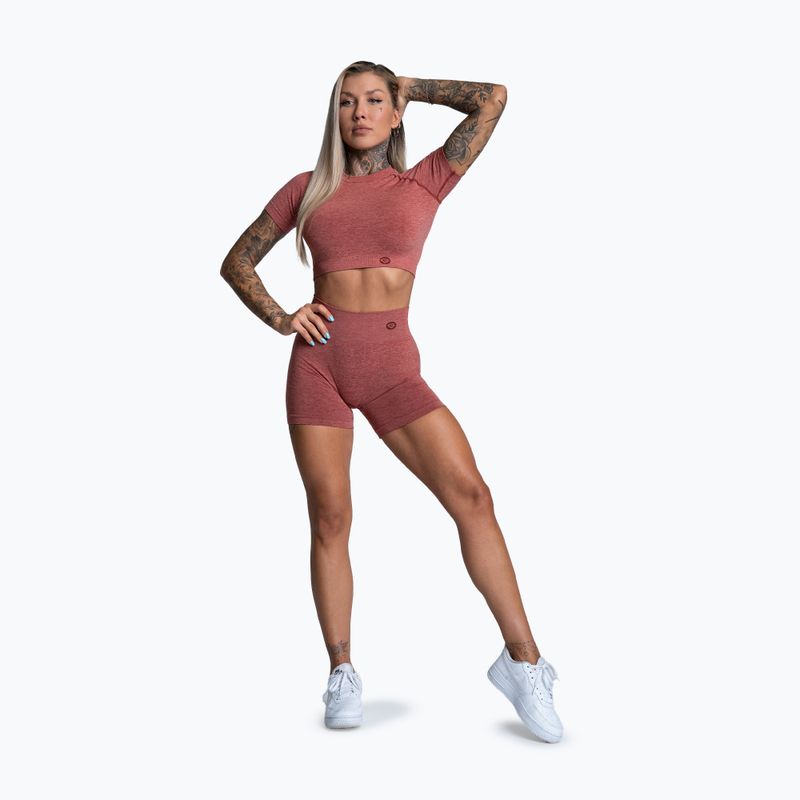 Dámské tréninkové tričko Gym Glamour Seamless Rashguard cherry 2