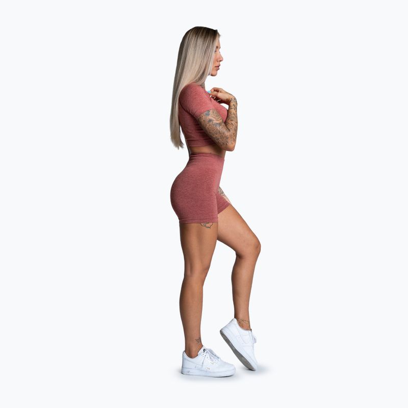 Dámské tréninkové tričko Gym Glamour Seamless Rashguard cherry 4