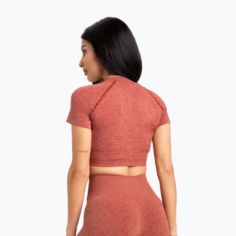 Dámské tréninkové tričko Gym Glamour Seamless Rashguard cherry 2