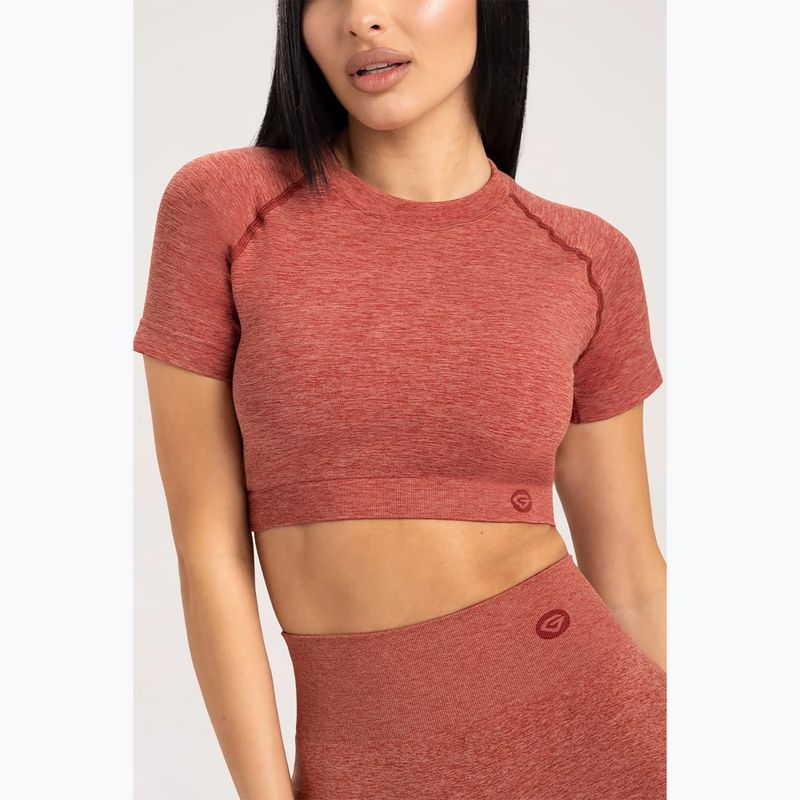 Dámské tréninkové tričko Gym Glamour Seamless Rashguard cherry 3