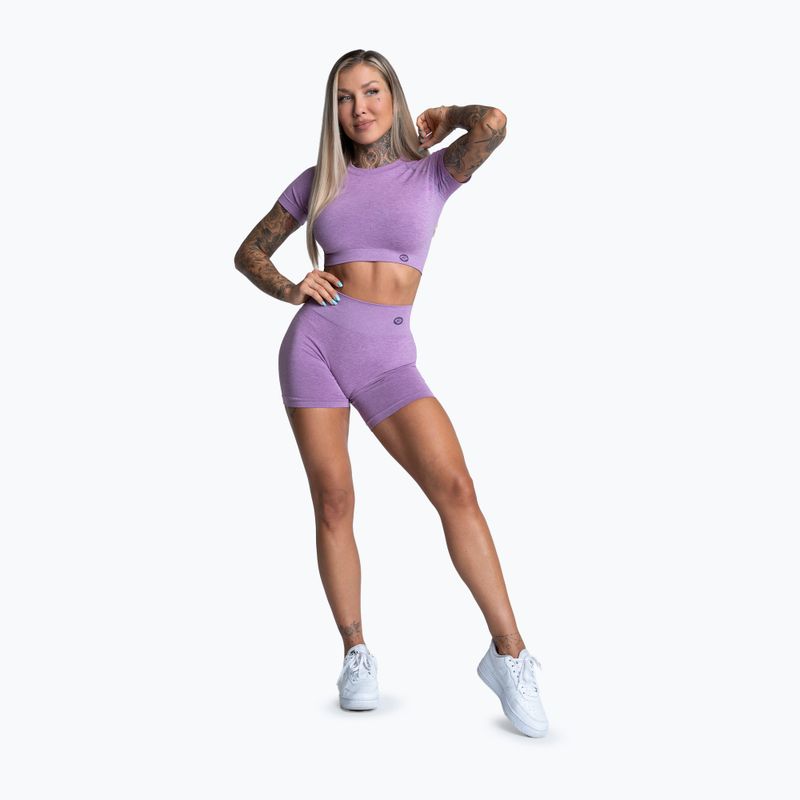 Dámské tréninkové tričko Gym Glamour Seamless Rashguard lila 2