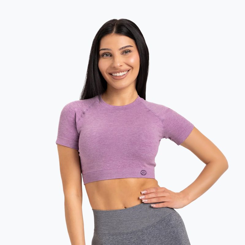Dámské tréninkové tričko Gym Glamour Seamless Rashguard lila