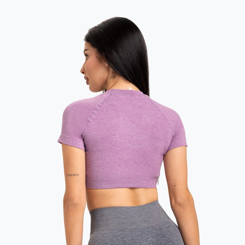 Dámské tréninkové tričko Gym Glamour Seamless Rashguard lila 2