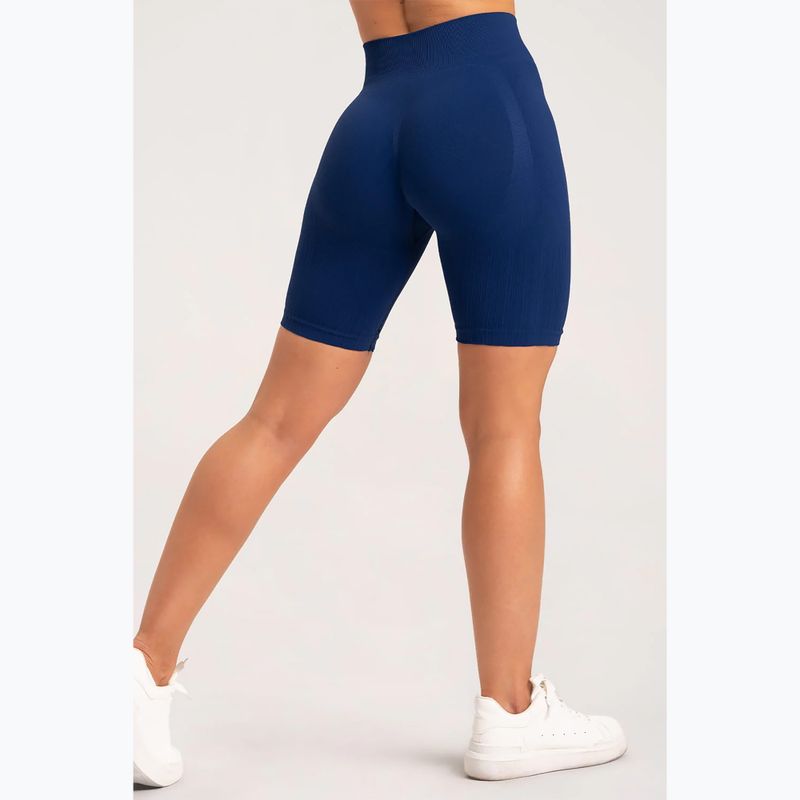 Dámské tréninkové šortky Gym Glamour Bikery push up modré 317 13