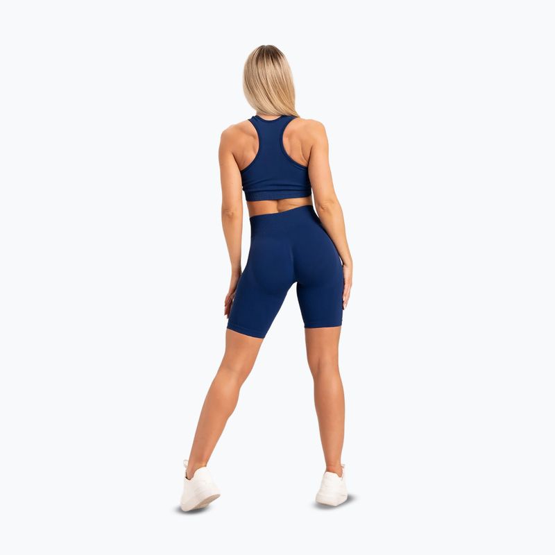 Dámské tréninkové šortky Gym Glamour Bikery push up modré 317 14