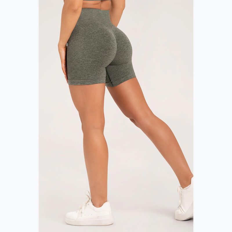 Dámské tréninkové šortky Gym Glamour Seamless khaki 5