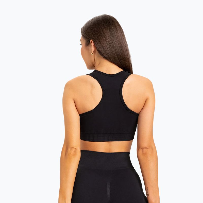 Fitness podprsenka Gym Glamour push up černá 319 2