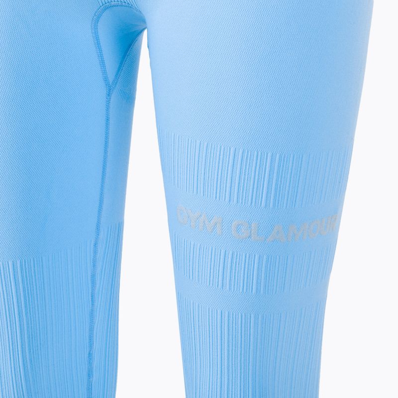 Dámské legíny Gym Glamour push up jasnomodrýe 405 8
