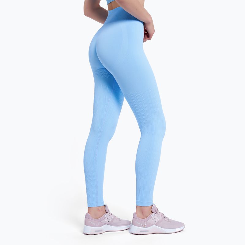 Dámské legíny Gym Glamour push up jasnomodrýe 405 3