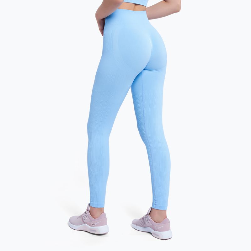 Dámské legíny Gym Glamour push up jasnomodrýe 405 4