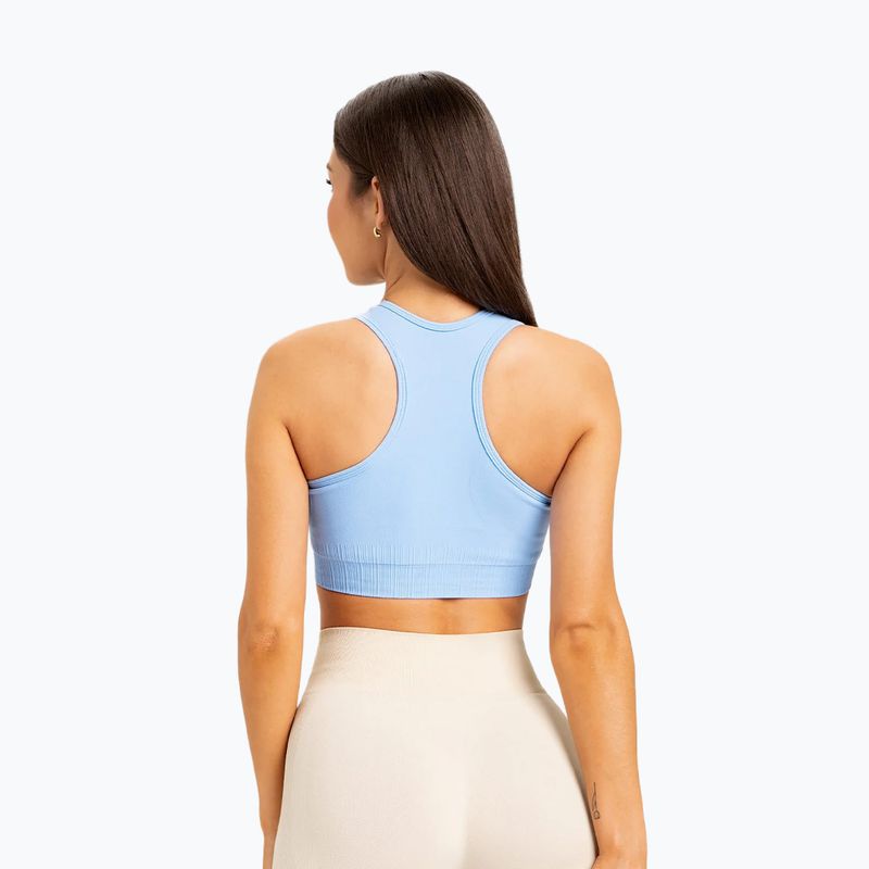 Fitness podprsenka Gym Glamour push up modrá 406 2