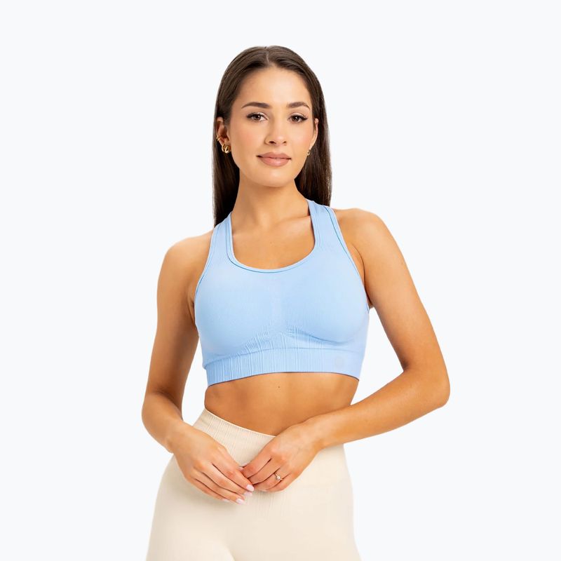 Fitness podprsenka Gym Glamour push up modrá 406 3