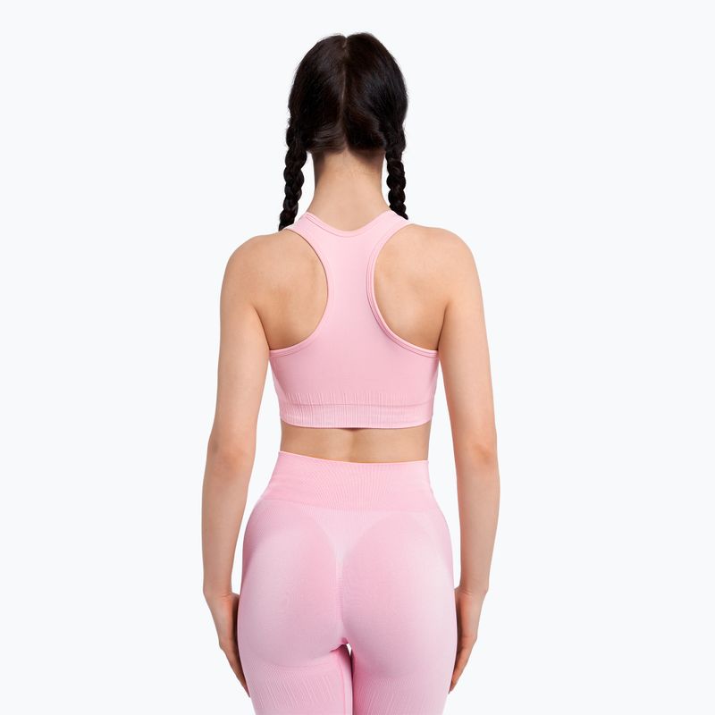 Fitness podprsenka Gym Glamour push up světle růžová 409 4