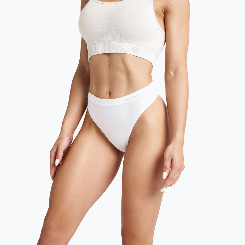 Dámská tanga Glamour White 414 4